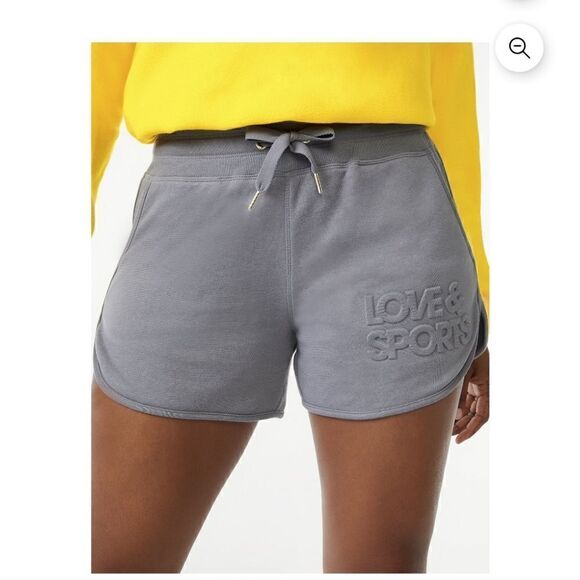 NWT Love & Sports Women's Embossed Logo LoungeShorts - Picture 4 of 7